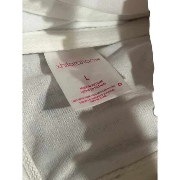 Xhilaration Women's Sz S Crop Top Leopard Print Corset Lace up Back Built-In Bra - Picture 4 of 5